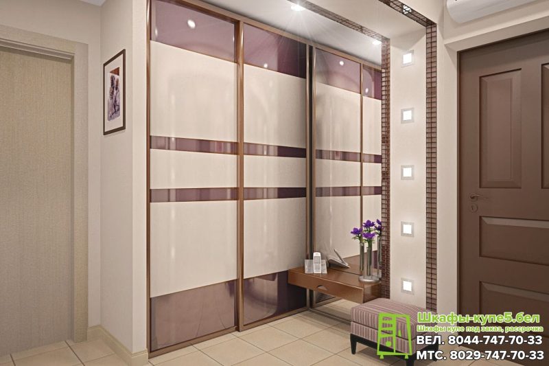 Шкаф-купе с лакобелем